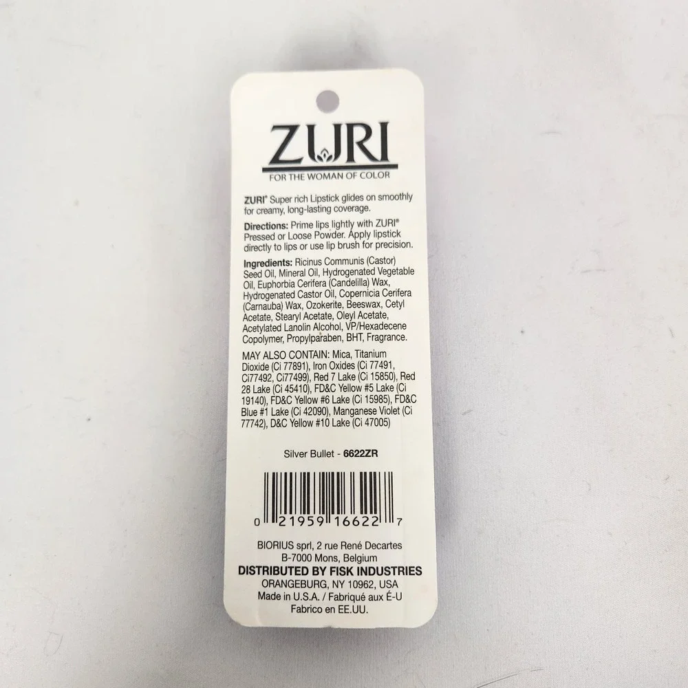 New Sealed Zuri‎ Lipstick - Silver Bullet